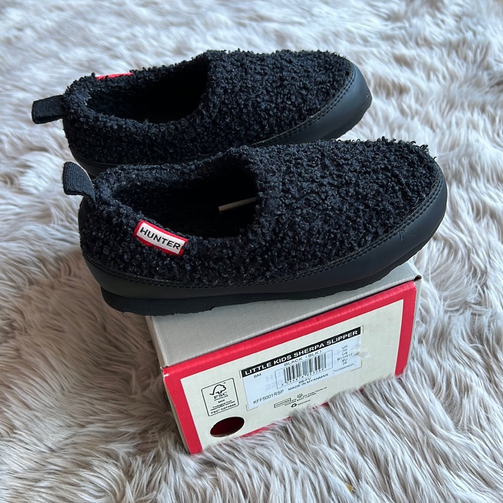 Hunter Little Kids Sherpa Slipper